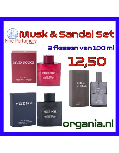 Fine Perfumery - Musk & Sandal Set