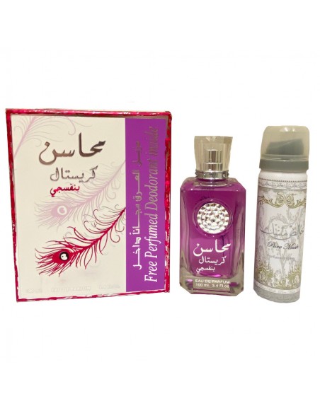 Lattafa Parfumspray + Deo - Mahasin Chrystal Violet