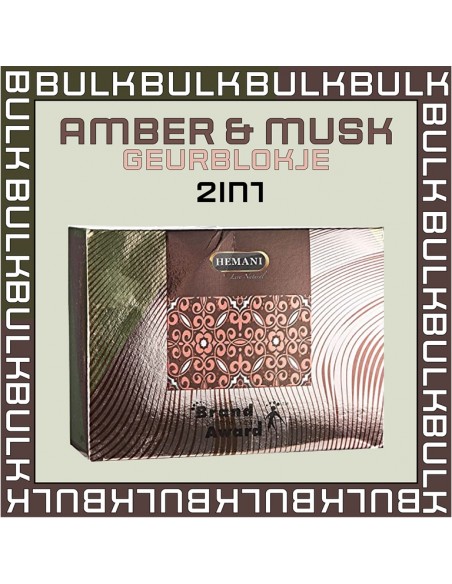 BULK: Amber & Musk Geurblokje 2in1 (12 stuks)