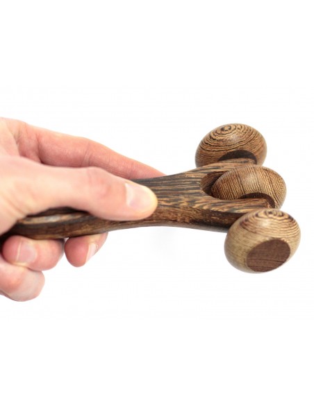 Houten Massage 3-Schijf Roller