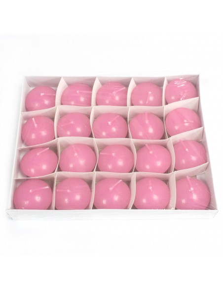 Drijvende kaarsjes Roze - 20 stuks