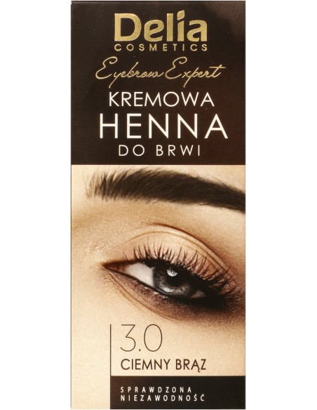 Delia Henna Wenkbrauw Crème Donkerbruin