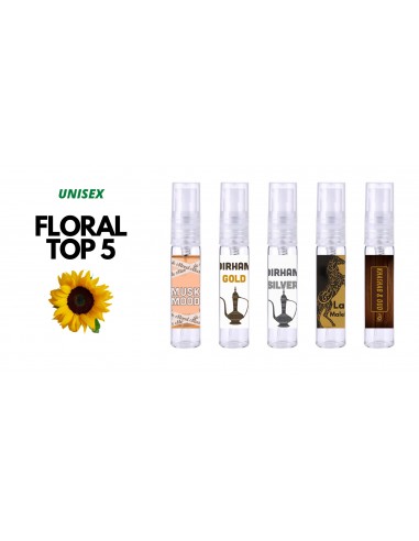 Parfumsample Set - Bloemig Unisex TOP 5