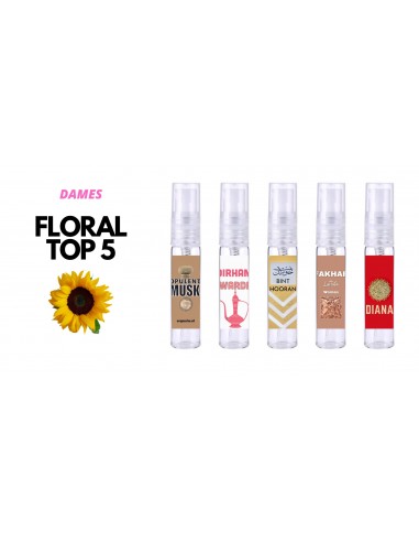 Parfumsample Set - Bloemig Dames TOP 5