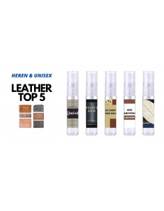 Parfumsample Set - leerachtig TOP 5