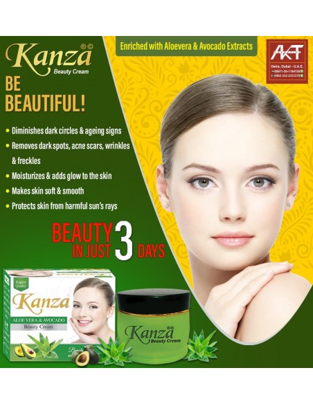 Kanza Beauty Cream - Aloe Vera & Avocado - 50 gram