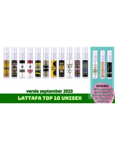 Lattafa Sampleflesje Top 10 Unisex q3