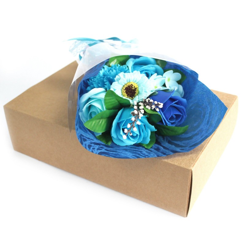 Zeep Bouquet - Blauw