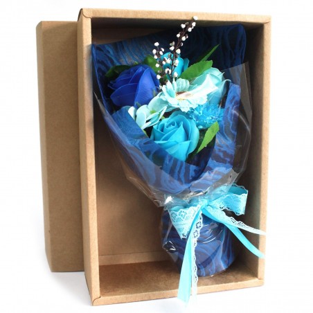 Zeep Bouquet - Blauw